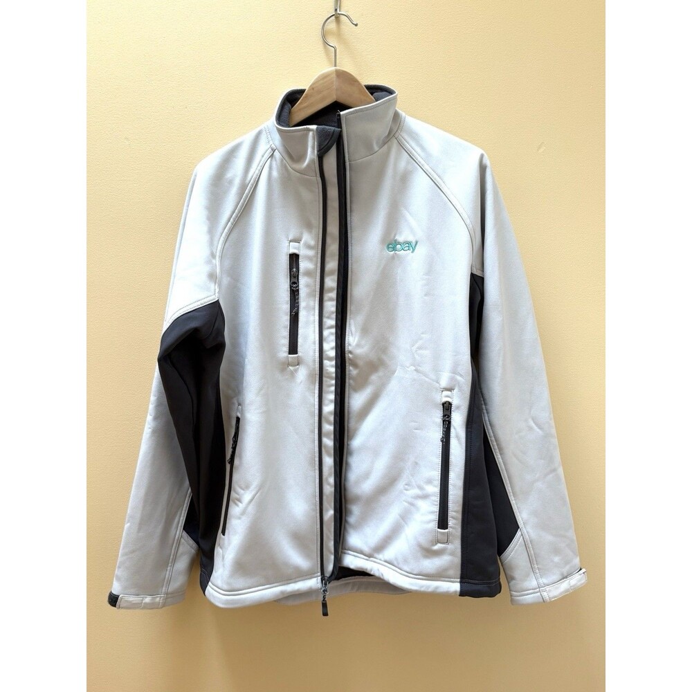 Men’s FOSSA Soft Shell & Fleece Jacket eBay Logo M Gray/Beige Employee Reseller